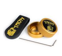 YEUEK TAOM Pool Chalk Holder Round Shaped Practical Tool Billiards Accessories Magnetic Mini Chalk Tip Case Container Round Box Billiards
