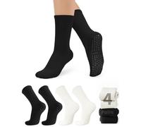 yeuG Non Slip Pilates Socks with Grips for Women, Grip Socks for Yoga Ballet Barefoot Workout Anti Skid Athletic Socks