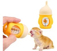 YeulYuuri Puppy Bottles for Nursing，Kitten Bottles for Nursing，Pet Feeding Bottle，(Yellow- 20ml)