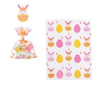 Yeumk 15pcs Easter Cellophane Basket Bags with 15pcs Bows