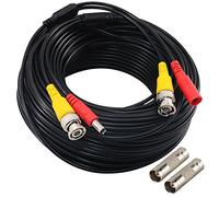 Yeung Qee 30M BNC video power cable security camera Cable with 2 Female Connetors for All HD CCTV DVR Surveillance System