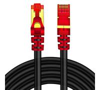 Yeung Qee Outdoor CAT 7 Ethernet Cable 80m, CAT 7 ethernet Cable RJ45 LAN Cable Gigabit Network Patch Cord SSTP Waterproof Direct Burial for Modem, Router, Patch Panel, PC,Laptop (80m)