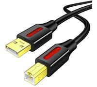 Yeung Qee Printer Cable 5M, USB 2.0 A Male to Type B Male Printer Scanner Cable Cord Compatible with HP, Canon, Epson, Dell, Brother, Lexmark, Xerox, Samsung etc (5m/15ft)