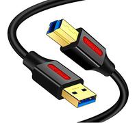 Yeung Qee USB 3.0 A Male to B Male Cable 0.3M, Superspeed USB 3.0 Type A to B Cable Compatible with Printers,Docking Station,External Hard Drivers,Scanner,USB Hub and More Devices (0.3m/1ft)
