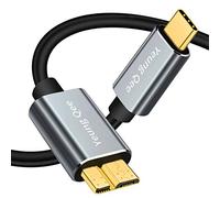 Yeung Qee USB C to Micro B Cable 2M, Type C to Micro B Hard Drive Cable Compatible with Toshiba,Seagate,WD External Hard Drive,Galaxy S8/S9/S10, etc (2m)