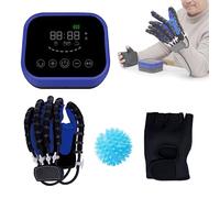 YEUNTANH Finger And Hand Function Rehabilitation Trainer Robots Rehab Gloves Children Recovery Exercise Gifts Equipment For Dementia Arthritis Stroke Hemiplegia Patient (X-Large-Left Hand)