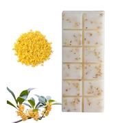 YEVON Handmade Wax Melts Strong Scented - 12 Osmanthus Scented Eco Soy Wax Melt Snap Bar for Wax Warmers, Melting Lamp or Closet - Long Lasting Perfume Wax Melts Gift Set for Home, Autumn & Christmas