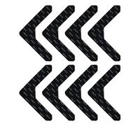 YEVON Rug Gripper Anti Slip: 8PCS Rug Grippers for Laminate, Wooden, Tiled Floors - L-Shaped Carpet Grippers for Rugs on Top of Carpet, Strongly Stops Rugs from Curling and Moving