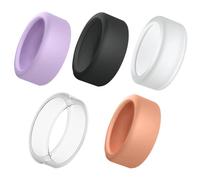 YEVON Silicone Ring Protector Covers for Men - Ring Protection Sleeves - Compatible with Oura Ring Gen 4 Gen 3 Horizon - Covers for Sports Gym and Daily Wear (5PCS)