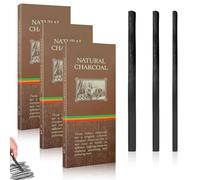 YEVON Willow Charcoal Sticks for Drawing - 34PCS Black Charcoal Art Supplies for Artists Students - 3-5mm, 5-7mm, 7-9mm Mixed Pack Graphite Stick Drawing Tools for Sketching, Shading and Detailing