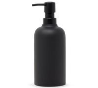 Yew Design Matte Black Soap Dispenser for Bathroom, 15oz Round Rustproof Liquid Hand Dish Soap Dispenser Pump for Kitchen Sink, Countertop, and Bathroom