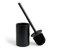 Yew Design - Matte Black Toilet Bowl Brush for Bathroom with Holder - Sleek Design, Sturdy, and Durable