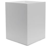 YEW DESIGN Matte White Square Small Trash Can, 2 Gallons / 7.5L Garbage Can, Waste Basket for Home, Bathrooms, Office, Under Desk, Bedroom, Laundry Room, Kitchen, Kids Room, and Dorm