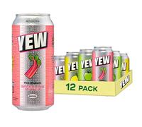 YEW Sparkling Water Mixed Pack - Zesty Lemon, Pink Rhubarb & Crisp Apple, ZERO Sugar, ZERO Sweetener, 12 x 440ml Cans, ZERO Calories, Gluten Free, Keto Friendly and Vegan Healthy Fizzy Drink