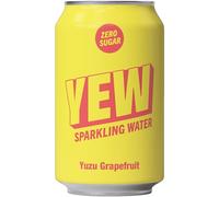 YEW Yuzu Grapefruit Zero Sugar Flavoured Sparkling Water, 1 x 330ml Can
