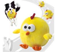 yewacne Interactive Dog Toys, Puppy Toys to Keep Them Busy, Rechargeable Squeaky Dog Toys, Bouncing Plush Chew Toy for Small Dogs for Boredom, Automatic Self Play Moving Music Toy