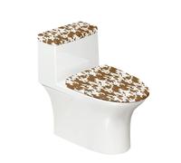 Yewattles Maple Leaf Pattern Toilet Lid Tank Cover Set of 2 Fall Toilet Seat Cushion for Bathroom Thanksgiving Decoration Universal Fit Standard Round Elongated Oblong Lids