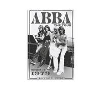 YEWURQW ABBA The Tour 1979 Poster Wall Art Canvas Cover Vintage Aesthetic Poster Decorative Painting for Living Room Bed Room 08x12inch(20x30cm) Unframe-style-8