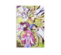YEWURQW Angel Beats（4） Poster Wall Art Canvas Cover Vintage Aesthetic Poster Decorative Painting for Living Room Bed Room 08x12inch(20x30cm) Unframe-style