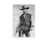 YEWURQW Clint Eastwood（4） Poster Wall Art Canvas Cover Vintage Aesthetic Poster Decorative Painting for Living Room Bed Room 24x36inch(60x90cm) Unframe-style-2
