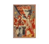 YEWURQW David Bowie Poster Wall Art Canvas Cover Vintage Aesthetic Poster Decorative Painting for Living Room Bed Room 12x18inch(30x45cm) Unframe-style