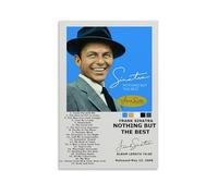 YEWURQW Frank Sinatra Nothing But The Best Poster Wall Art Canvas Cover Vintage Aesthetic Poster Decorative Painting for Living Room Bed Room 20x30inch(50x75cm) Unframe-style-5