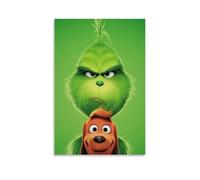 YEWURQW The Grinch 2018（1） Poster Wall Art Canvas Cover Vintage Aesthetic Poster Decorative Painting for Living Room Bed Room 08x12inch(20x30cm) Unframe-style
