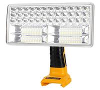 YEX-BUR 40W 4200LM Cordless LED Work Light for Dewalt 18V Li-ion Battery, Portable Flashlight Spotlight Torch Jobsite Light with USB Port Charging for Car Repairing, Camping, Emergency