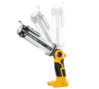 YEX-BUR LED Torch Compatible with Dewalt 18V Li-ion Battery, 35W 2000LM Outdoor Small Torch Lantern Flashlight for Car Repairing, Camping, Emergency
