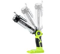 YEX-BUR LED Torch for Ryobi 18V ONE + Li-ion NiCd NiMh Battery, 25W 2000LM Bright Handheld Flashlight with Portable Hook Outdoor Spotlight Small Torch Lantern for Car Repairing, Camping, Emergency