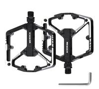 YEXATI Bike Pedals - Double DU Bearing Road Bike Pedals, Mountain Bike Pedals, CNC Machined 9/16-Inch MTB Pedals with Integrated Non-Slip Spike Posts