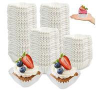YEXEXINM 1000 Pcs Square Cupcake Liners Disposable Craft White Baking Cups, Square Baking Cups Cake Cases for Baking, Pan Liners Paper Baking Cup for Cupcakes and Cup Liners Party Supplies Decoration