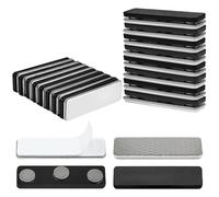 YEXEXINM 16 Pairs Magnetic Curtain Closure, Blackout Blind Accessory for Window Blinds Curtain Closure with 3 Extra-Strong Neodymium Magnets Self-Adhesive Magnet for DIY ID Badge Jacket Lapel Shirt