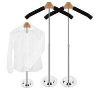 YEXEXINM 2 Pack Adjustable T Shirt Display Flexible Shoulder Stand，17- 31 InchT Shirt Display Stand for Clothing Garment Coat Retail Vendor，Shirt Rack，Metal Clothing Display Rack