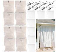 YEXEXINM 8 Pack Outdoor Gazebo Weights 15oz Curtain Sandbag Weighted Bags Drapery Weights Bottom Patio Curtain Weights Bags with Holder Clip for Pergola Cabana Gazebo Garden