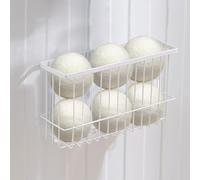 YEXEXINM Magnetic Metal Basket Organizers, Dryer Ball Holder Versatile Storage for Kitchen Office Laundry Washing Room, Large Capacity Wear Resistant Easy to Store Lightweight