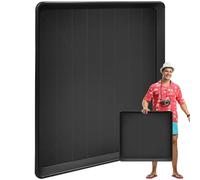 YEXEXINM Oil/Fluid Drain Pan, 21.6x23 Inches Extra Large Gearbox Fuel Drain Pan UV Stabiliser Drip Tray Drip Tray with Anti-Splash Lip Black Oil Change Pan Replacement Tray for Garden Greenhouse