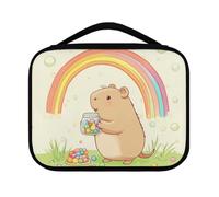 Yexignaon Cartoon Capybara Bible Cover Case for Teens Girls 11x8 Bible Bag with Handle&Zipper Bibles Study Supplies Journaling Kit Bibles Accessories for Kids