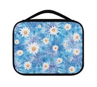 Yexignaon Daisy Bible Bags for Girls Organizer Blue Kids Bible Cover with Pen Slots and Bookmark Belt Reusable Bibles Accessories Kit for Bibles Highlighters Birthday Gifts