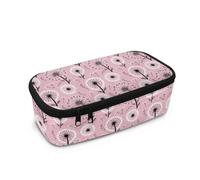 Yexignaon Dandelion Pencil Case for Girls Cute Big Capacity Pencil Case Pouch with Mesh Pocket Lightweight Stationery Pen Bag for Girls Pink Party Bag Fillers for Kids Pencils Sharpener