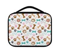 Yexignaon Dog Paw Prints Bible Case for Kids Cute Design Bible Cover Case for Girls Lightweight Bibles Travel Case with Pen Slots and Bookmark Belt Birthday Gifts for Childrens