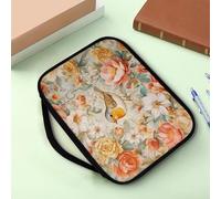 Yexignaon Flower Magpie Bible Covers for Girls Medium Bible Carrying Case for Teens Girls Women Portable Bibles Study Journaling Kit Bibles Bag with Bookmark Belt