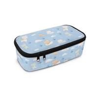 Yexignaon Kawaii Cat Pencil Case for Girls Cute Big Capacity Pencil Case Pouch with Mesh Pocket Lightweight Stationery Pen Bag for Girls Party Bag Fillers for Kids Pencils Sharpener
