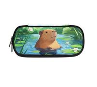 Yexignaon Kids Pencil Case That is Capybara Pen Case for Primary Secondary School Large Capacity Marker Pen Bag with Inner Pocket and Pen Holder Gifts for Friends