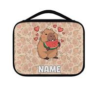 Yexignaon Personalized Capybara Bible Cover Case for Girls Portable Bible Carrier Bag with Handle Kids Bibles Study Supplies Journaling Kit Bibles Accessories Medium Size