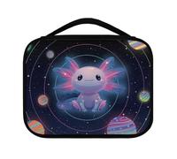 Yexignaon Space Axolotl Kids Bible Carrying Case for Girls Medium Size Bible Study Bag with Smooth Zipper Bibles Accessories Kit for Kids Girls Birthday Gifts for Daughter