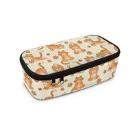 Yexignaon Yoga Cat Pencil Case for Girls Cute Design Pencil Box with Smooth Zipper Flower Pen Carrying Case Large Capacity Party Bag Fillers for Kids Colouring Pencils