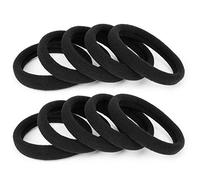 Yexueer 100 large cotton ponytail clips, seamless headband, elastic headband, will not damage thick, heavy, and curly hair, with a diameter of 2 inches