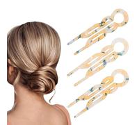 Yexueer 3-piece set of women's hair clips, high-end French hair clips, sturdy and durable, suitable for all hairstyles, Valentine's Day party hair accessories