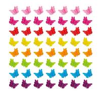 Yexueer 50 Packs Assorted Color Butterfly Hair Clips, Beautiful Mini Butterfly Hair Clips Hair Accessories for Women and Girls (50 pcs Random Colour)